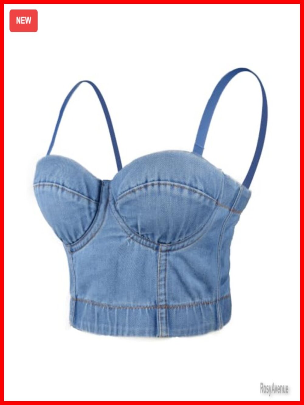 ELLACCI Women's Bustier Crop Top Corset with Detachable Straps